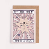 Je bent een ster bedankkaart | Bedankkaarten | Tarotkaart