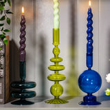 Maegen Conische Houder - Gekleurd glas - Perengroen