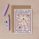 Je bent een ster bedankkaart | Bedankkaarten | Tarotkaart