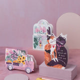Flower Truck verjaardagskaart | Vrouwelijke verjaardagskaart | Bloemen