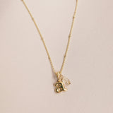 Birthstone Letter necklace