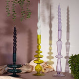 Maegen Conische Houder - Gekleurd glas - Perengroen