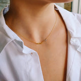 Mama ketting met geboortesteentjes