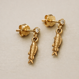Tiny Shiny fish Stud