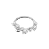Daith clicker zirconia silver