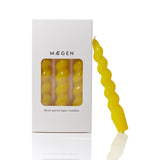 MÆGEN Spiral Taper Kaarsen - 3 stuks - Geel
