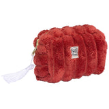 Baby Louise: Mini gewatteerde minky etui - paprika