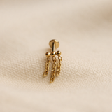 Hanging Chains Labret Piercing