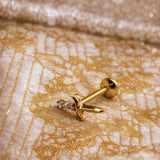 Swarovski Zirconia Labret Stud - Sword