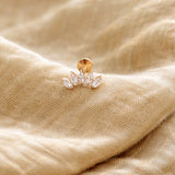 Five Leaves Labret Piercing