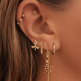 Hanging Dotted Chains Labret Piercing