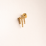 Hanging Dotted Chains Labret Piercing