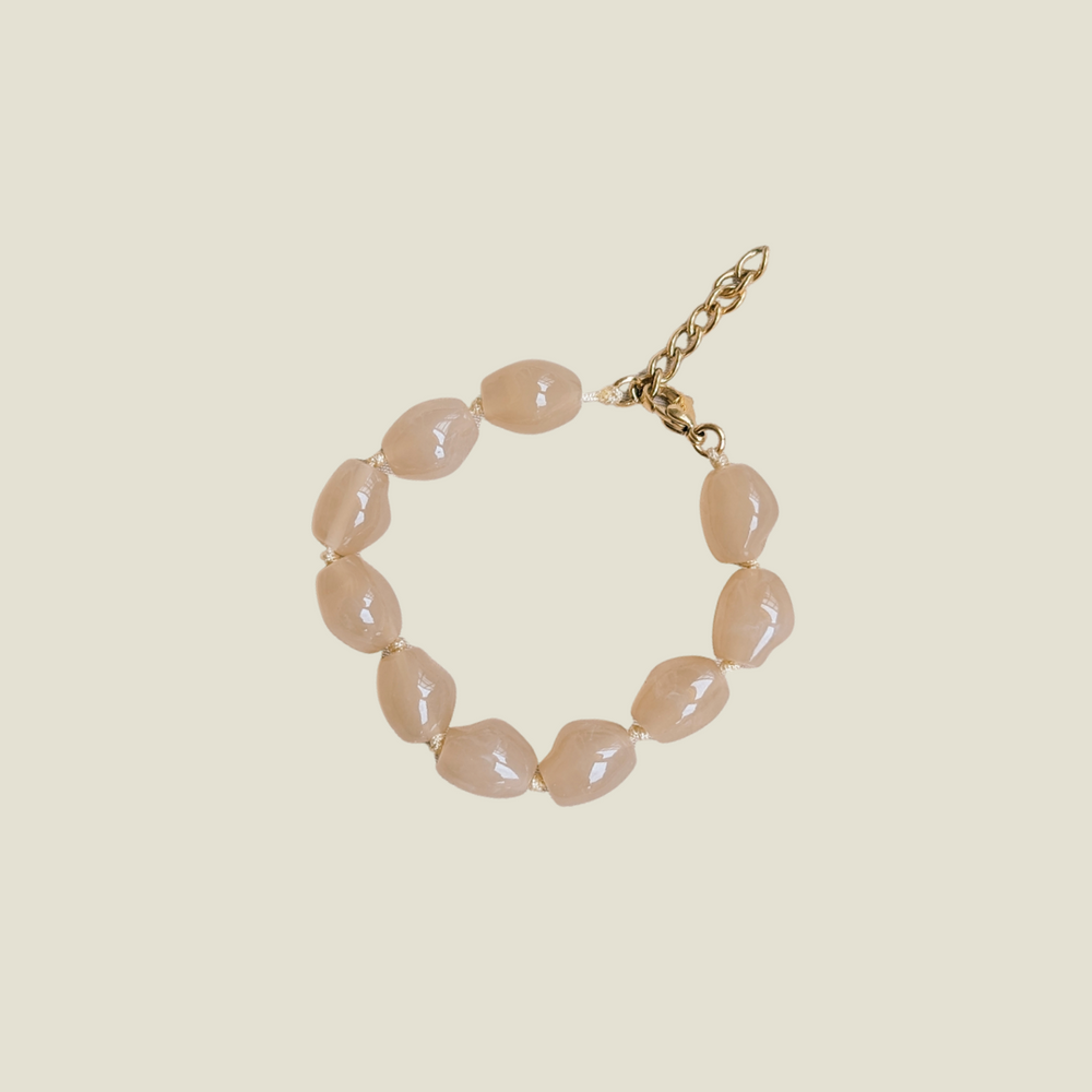 Cream Kralen Armband