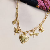 Bestie by heart Charm Ketting