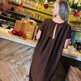 Lola Rust Glitter Partydress