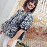 Leopard Jeans Top