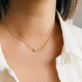 Metie ketting met geboortesteen