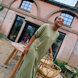 HOLA T-Shirt Dress Moss green