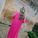HOLA T-Shirt Dress fuchsia