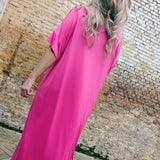 HOLA T-Shirt Dress fuchsia