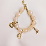 Cream Kralen Armband