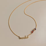 Moeke ketting met geboortesteen