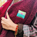 Do what makes you happy Vest Burgundy