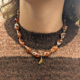 Marron Beads Ketting