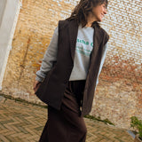 Ine Pants Dark Brown