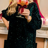 Winter Romance Dress Green by Hola x Hejmee