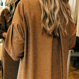 Light Glimmer Dress Cognac by Hola x Hejmee