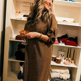 Light Glimmer Dress Cognac by Hola x Hejmee