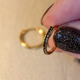 Chocolate Zircon Hoop