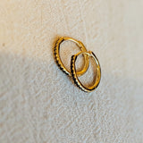 Chocolate Zircon Hoop