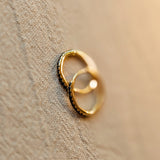 Chocolate Zircon Hoop