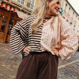 Ine Pants Dark Brown