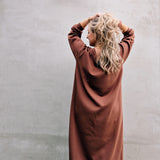 Double Amour (reversible V-back) Sweaterdress Chocolat