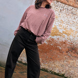 Diede Barrel Jeans chocolat