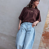 Sara Shirt chocolat