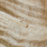 Titanium Nose Stud With Dots Cluster