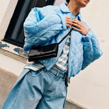 Elle Bomber Jacket Blue