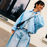 Elle Bomber Jacket Blue