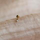 Labret Piercing Classic Zirconia Stud
