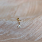 Labret Piercing Dangling Star