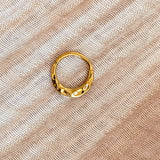 Hammered Click Ring
