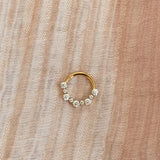 Dainty Zirconia Click Ring