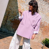 Lia Oversized Blazer Lila Roze