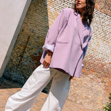Lia Oversized Blazer Lila Roze