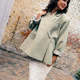 Lia Oversized Blazer Sage Green