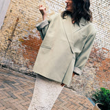 Lia Oversized Blazer Sage Green